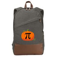 Pumpkin Pi Funny Thanksgiving Math Puns Favorite Pie Pi Day Gift Cotton Canvas Backpack