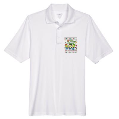 Pizza Planet Food & Fun Space Port Funny Christmas Ulgy Men's Origin Performance Pique Polo