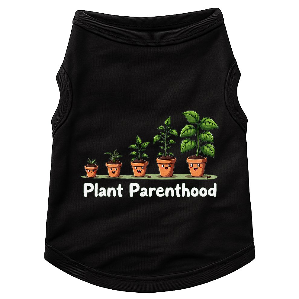 Plant Parenthood For Plant Moms & Dads Funny Cute Doggie Tank