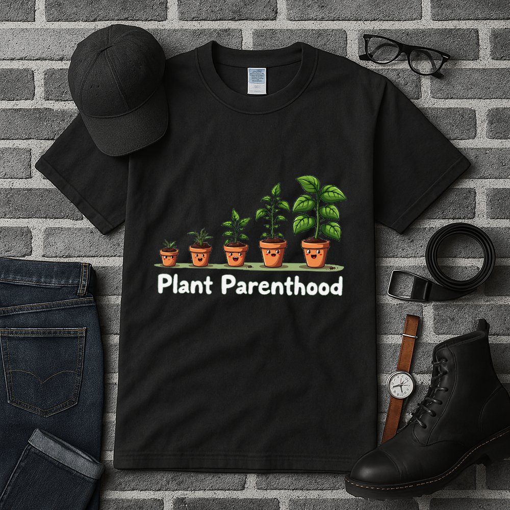 Plant Parenthood For Plant Moms & Dads Funny Cute Tall T-Shirt