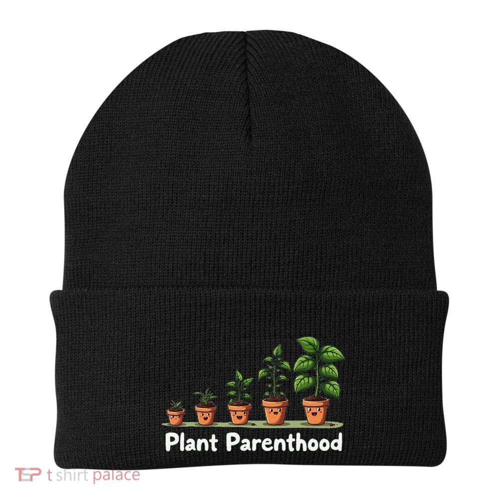 Plant Parenthood For Plant Moms & Dads Funny Cute Beanie