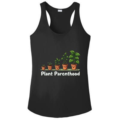 Plant Parenthood For Plant Moms & Dads Funny Cute Ladies PosiCharge Competitor Racerback Tank