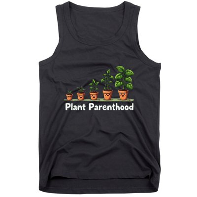 Plant Parenthood For Plant Moms & Dads Funny Cute Tank Top