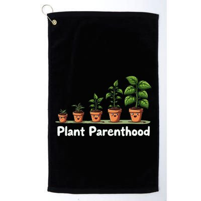 Plant Parenthood For Plant Moms & Dads Funny Cute Golf Towel