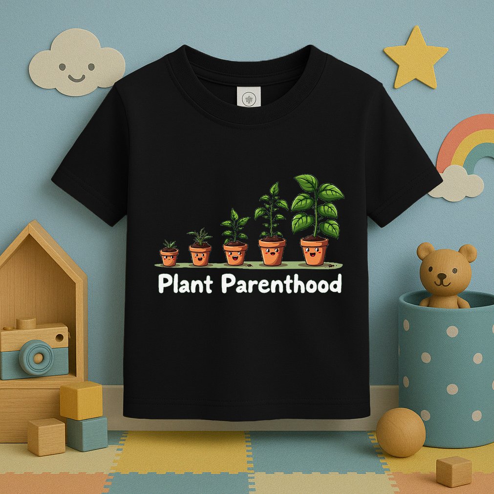 Plant Parenthood For Plant Moms & Dads Funny Cute Toddler T-Shirt