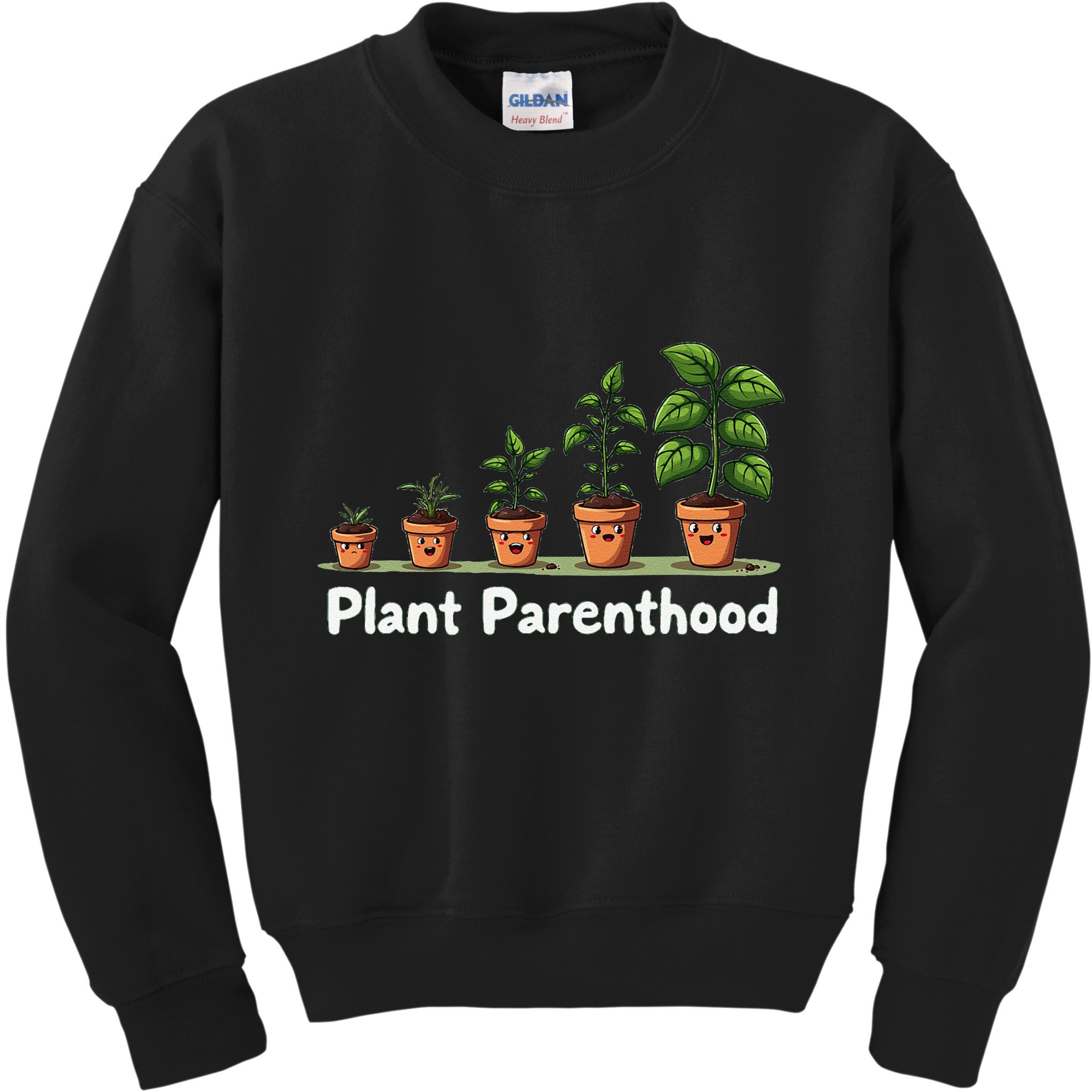Plant Parenthood For Plant Moms & Dads Funny Cute Kids Sweatshirt