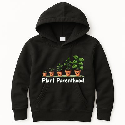 Plant Parenthood For Plant Moms & Dads Funny Cute Kids Hoodie