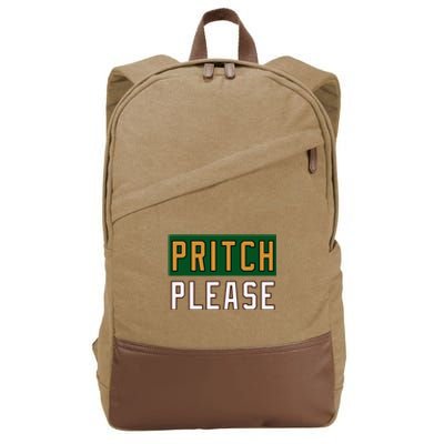 Pritch Please Funny Quote Design Cotton Canvas Backpack