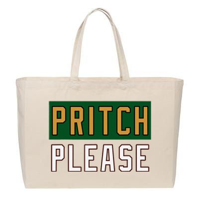 Pritch Please Funny Quote Design Cotton Canvas Jumbo Tote