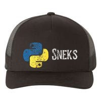 Python Programming Funny Programmer Python Logo Sneks Gift  Yupoong Adult 5-Panel Trucker Hat