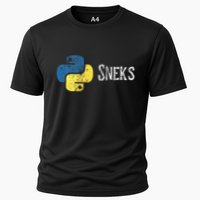 Python Programming Funny Programmer Python Logo Sneks Gift  Performance Shirt