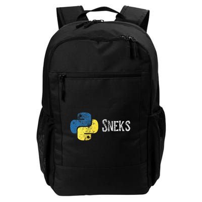Python Programming Funny Programmer Python Logo Sneks Gift  Backpack