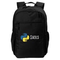 Python Programming Funny Programmer Python Logo Sneks Gift  Backpack