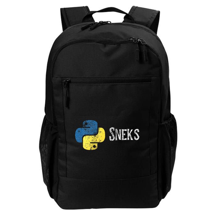Python Programming Funny Programmer Python Logo Sneks Gift  Backpack