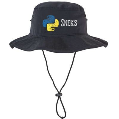Python Programming Funny Programmer Python Logo Sneks Gift  Bucket Hat