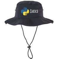 Python Programming Funny Programmer Python Logo Sneks Gift  Bucket Hat