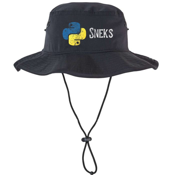 Python Programming Funny Programmer Python Logo Sneks Gift  Bucket Hat
