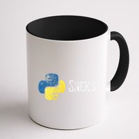 Python Programming Funny Programmer Python Logo Sneks Gift  Mug