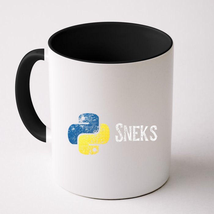 Python Programming Funny Programmer Python Logo Sneks Gift  Mug
