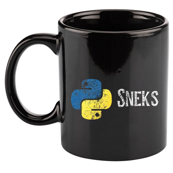 Python Programming Funny Programmer Python Logo Sneks Gift  11oz C Handle Ceramic Mug