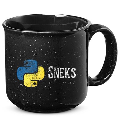 Python Programming Funny Programmer Python Logo Sneks Gift  15oz Campfire Ceramic Mug