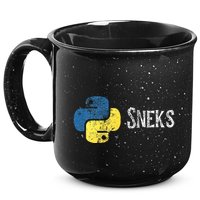Python Programming Funny Programmer Python Logo Sneks Gift  15oz Campfire Ceramic Mug