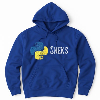 Python Programming Funny Programmer Python Logo Sneks Gift  Hoodie