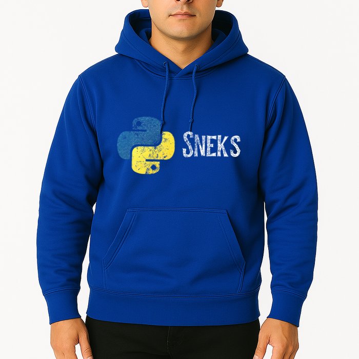 Python Programming Funny Programmer Python Logo Sneks Gift  Hoodie