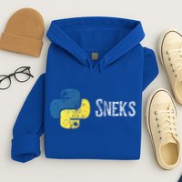 Python Programming Funny Programmer Python Logo Sneks Gift  Hoodie
