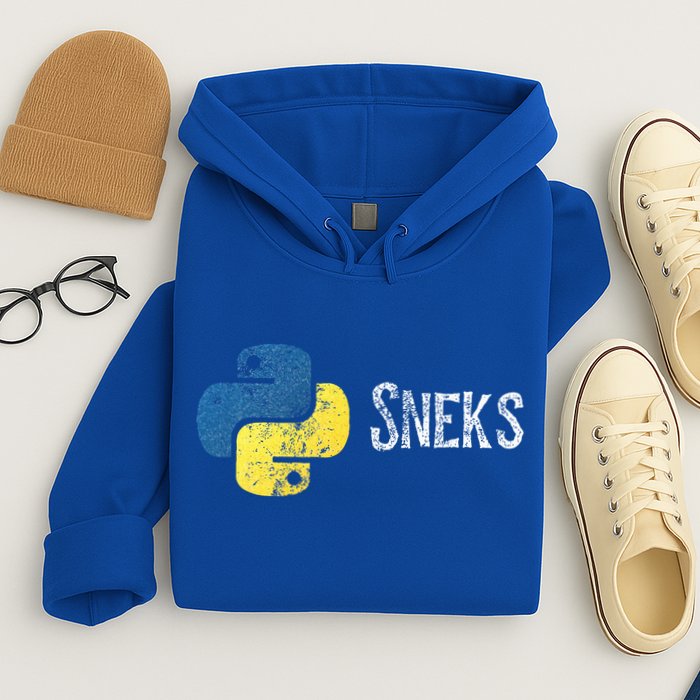 Python Programming Funny Programmer Python Logo Sneks Gift  Hoodie