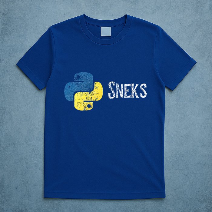 Python Programming Funny Programmer Python Logo Sneks Gift  T-Shirt