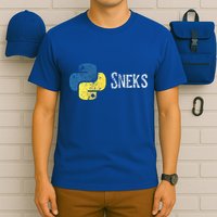 Python Programming Funny Programmer Python Logo Sneks Gift  T-Shirt