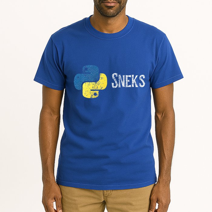 Python Programming Funny Programmer Python Logo Sneks Gift  Tall T-Shirt