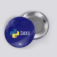 Python Programming Funny Programmer Python Logo Sneks Gift  Button