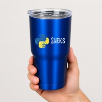Python Programming Funny Programmer Python Logo Sneks Gift  Tumbler