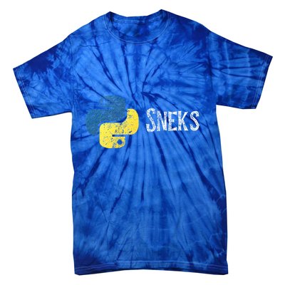 Python Programming Funny Programmer Python Logo Sneks Gift  Tie-Dye T-Shirt