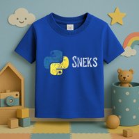 Python Programming Funny Programmer Python Logo Sneks Gift  Toddler T-Shirt