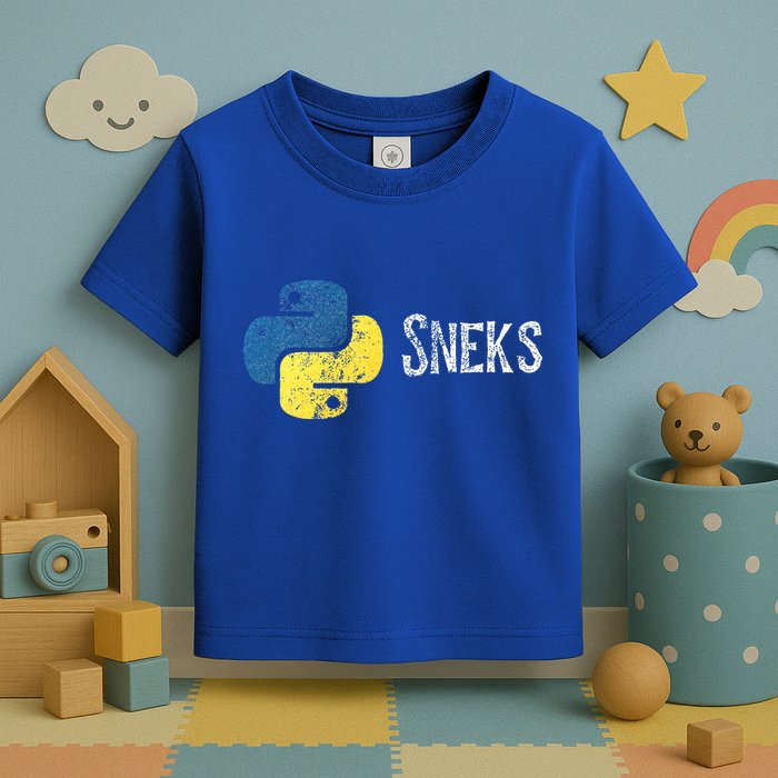 Python Programming Funny Programmer Python Logo Sneks Gift  Toddler T-Shirt