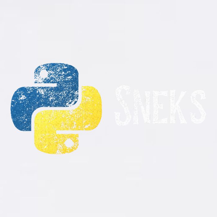 Python Programming Funny Programmer Python Logo Sneks Gift  Garment-Dyed Sweatshirt