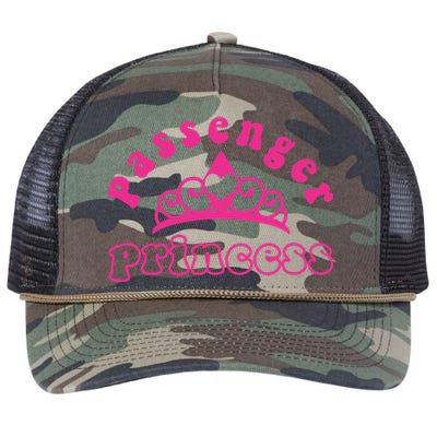 Passenger Princess Funny Design For Girlfriend and Boyfriend Retro Rope Trucker Hat Cap