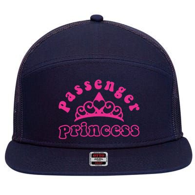 Passenger Princess Funny Design For Girlfriend and Boyfriend 7 Panel Mesh Trucker Snapback Hat