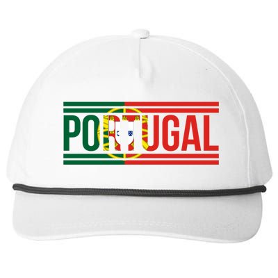 Portugal Portuguese Flag | Sports Soccer Football Snapback Five-Panel Rope Hat