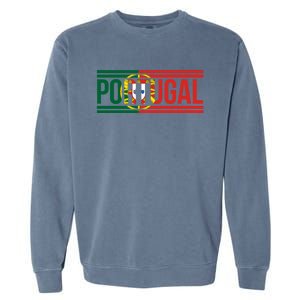 Portugal Portuguese Flag | Sports Soccer Football Garment-Dyed Sweatshirt