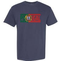 Portugal Portuguese Flag | Sports Soccer Football Garment-Dyed Heavyweight T-Shirt