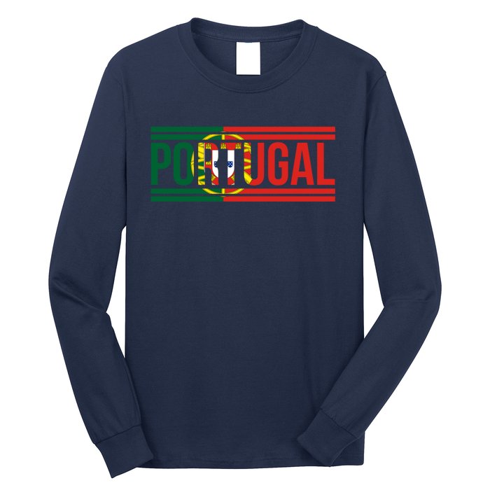 Portugal Portuguese Flag | Sports Soccer Football Long Sleeve Shirt