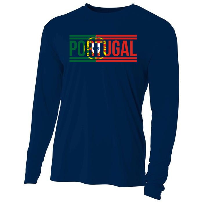 Portugal Portuguese Flag | Sports Soccer Football Cooling Performance Long Sleeve Crew