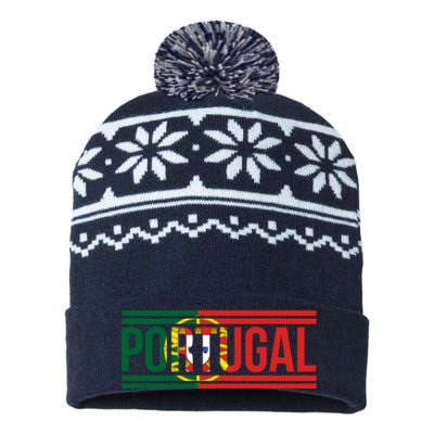 Portugal Portuguese Flag | Sports Soccer Football USA-Made Snowflake Beanie