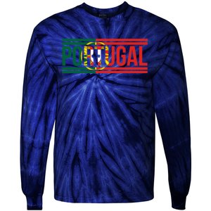 Portugal Portuguese Flag | Sports Soccer Football Tie-Dye Long Sleeve Shirt