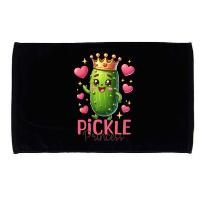 Pickle Princess Funny Pickle Cucumber Gift Microfiber Hand Towel