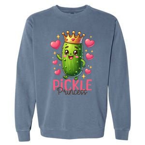 Pickle Princess Funny Pickle Cucumber Gift Garment-Dyed Sweatshirt